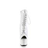 Pleaser - ADORE1021 Bottes de plateforme, Pole dance chaussures - Blanc Product image